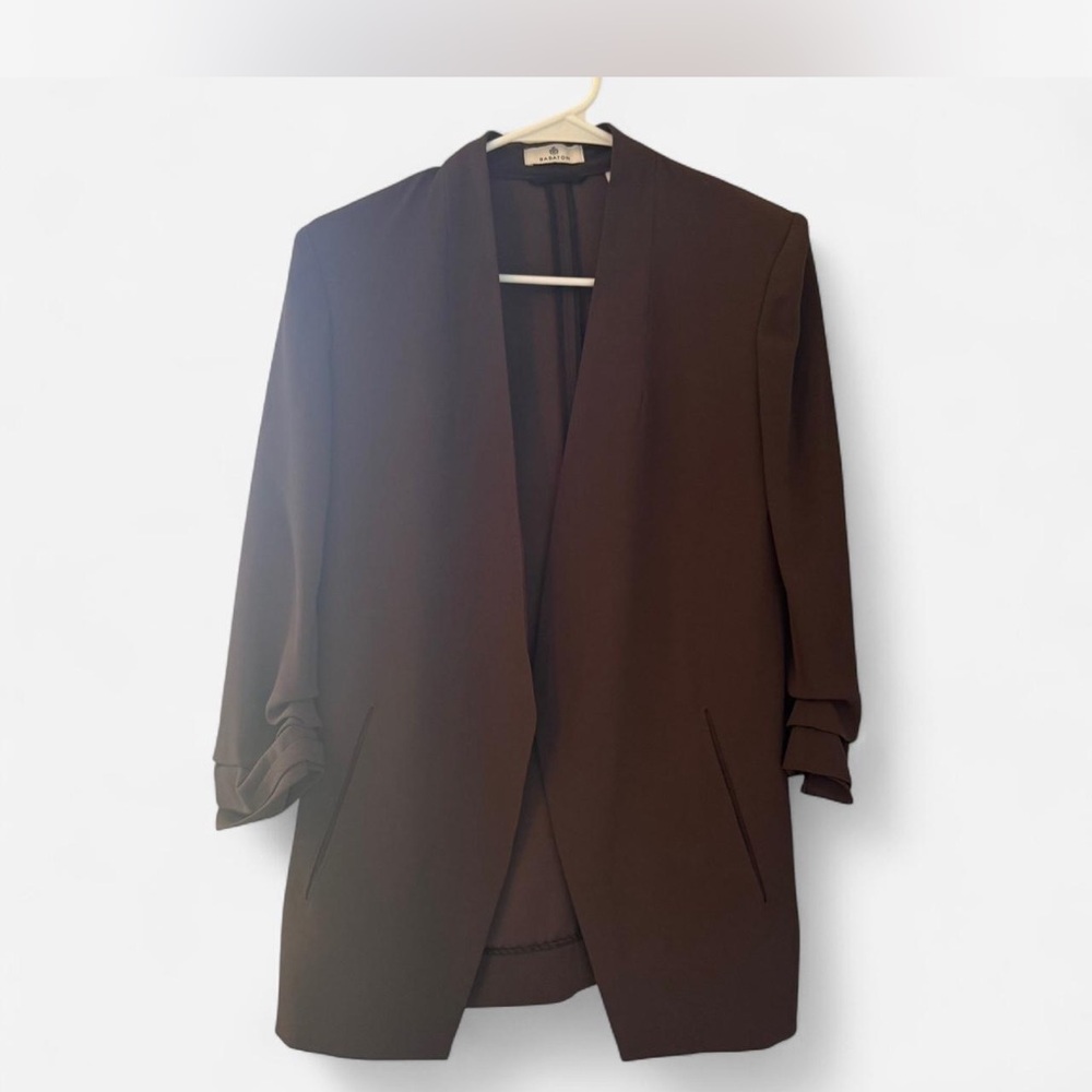Babaton Dark Brown Women's Power Blazer
